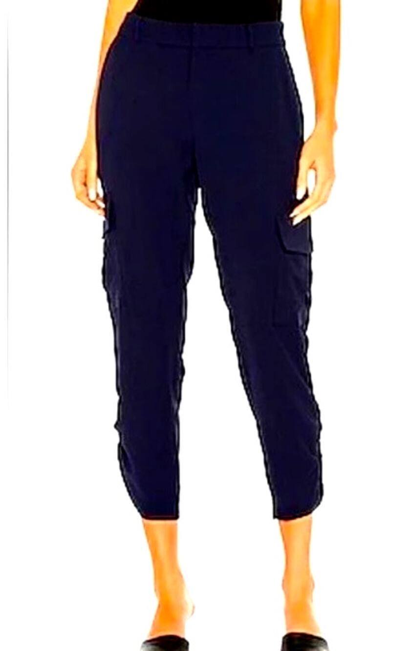 Parker Simone Cropped Ruched Cargo Pants in Aquarius, 16
